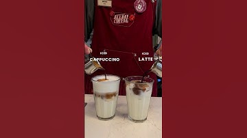 ICED CAPPUCCINO VS ICED LATTE  #coffeebrewing #coffeeholics #coffeemaking #coffeepreparation