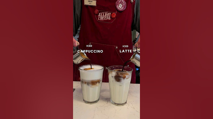 ICED CAPPUCCINO VS ICED LATTE  #coffeebrewing #coffeeholics #coffeemaking #coffeepreparation