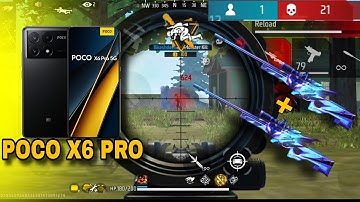 Double Sniper Gameplay with POCO X6 PRO | Solo vs Squad | FREE FIRE MAX 