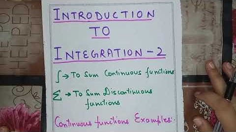 Lect.7 Introduction to Integration 2- Mathematical tools