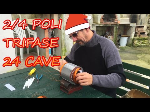 Avvolgimento 2/4 poli Trifase 24 cave