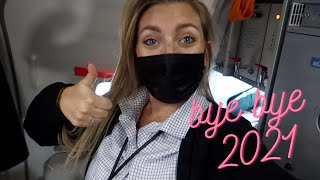 LAST trip of 2021(it was CRAZYY) The Flight Attendant Life