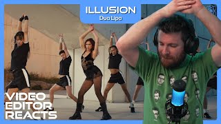 Video Editor Reacts to Dua Lipa  Illusion