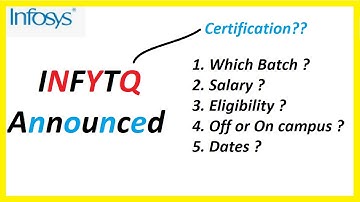 INFYTQ 2022 announced || Batch 2023 || Infosys Certification || #infosys #infytq