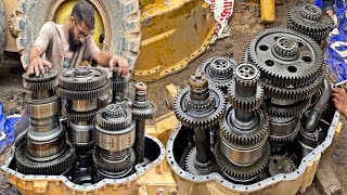 The Grader Transmission Was Not Working Properly Oppen It And Check If It Is Broken || PK Mechanics