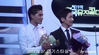 131007 19회 한뮤대 인기스타상 조승우