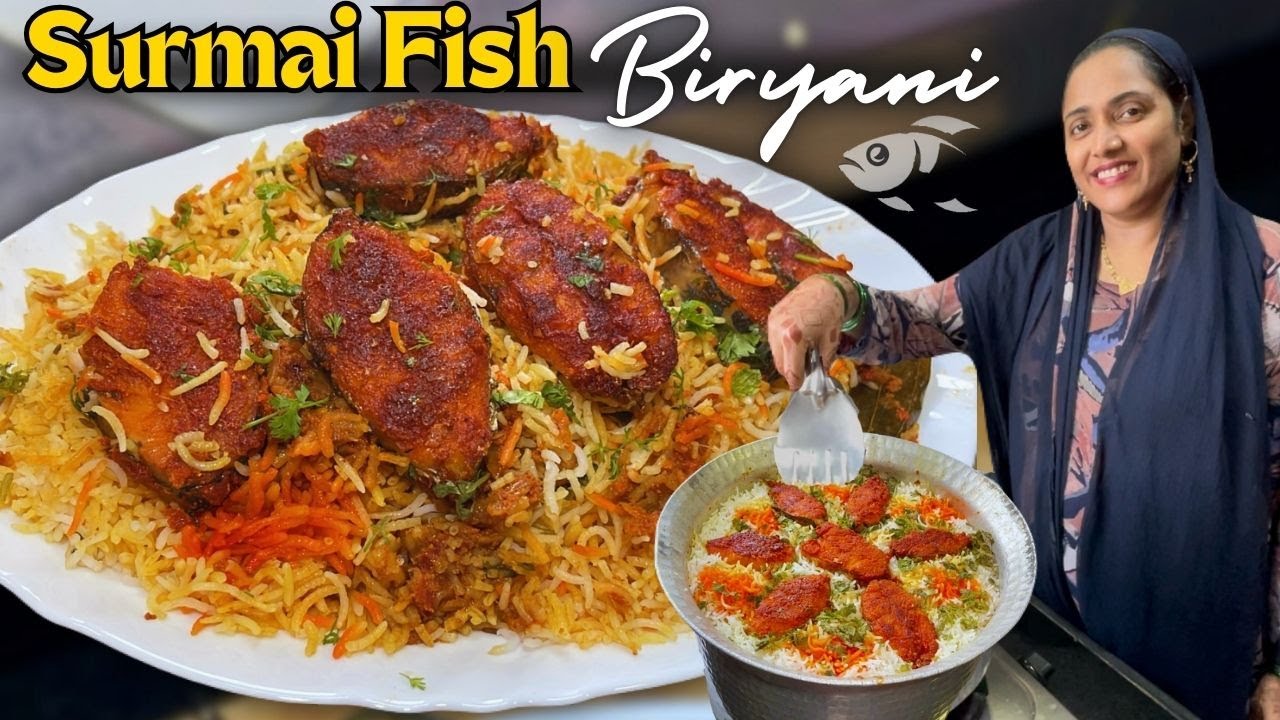 1 Kg Surmai Fish Biryani Recipe | सुरमई फिश बिरयानी | Easy King Fish Biryani {AFREEN DASTARKHWAN}