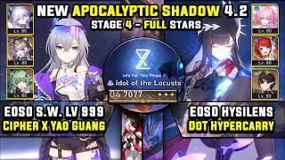 E0 Silver Wolf LV 999 Carry &amp; E0 Hysilens DoT (3 Stars) Apocalyptic Shadow 4 Honkai Star Rail 4.2