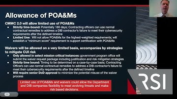 CMMC 2.0 POA&Ms