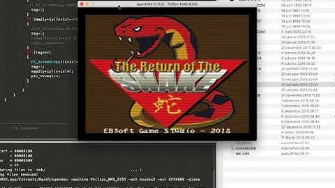Return of the snake Prototype - Fusion-C - MSX2 - Screen 8