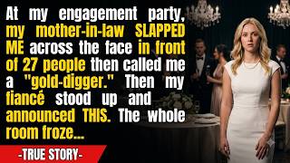 My mother-in-law called me “gold-digger” at my own engagement party…