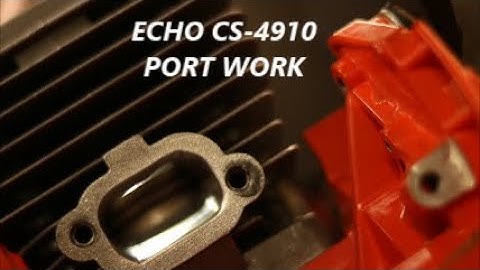 Echo cs-4910 Port Work The Numbers and Startup  PORTED MACHINED Echo CS 4910