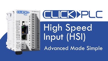 CLICK PLC High Speed Inputs (HSI) at AutomationDirect
