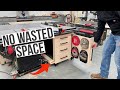 Dont waste shop space  under table saw cabinet build