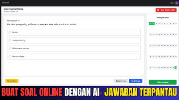 GEMINI BUAT SOAL INTERAKTIF REALTIME TANPA PERLU COPY SOAL MIRIP GOOGLE FORMULIR HANYA SEKALI KLIK
