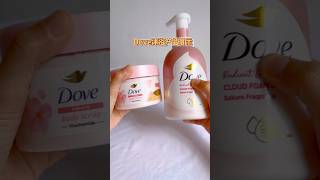 Dove Sakura Foam 🌸 + Ice-Cream Scrub 🍨 = Spa at Home ✨ 沐浴新体验 🛁 绵密泡泡 + 冰淇淋磨砂 = 身体护理满分 💖