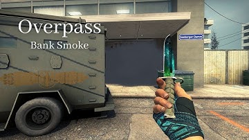 CSGO Overpass 3 Ways to Smoke Bank