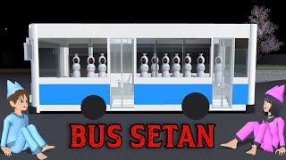 Yuta Dan Mio Betemu Hantu Kuntilanak Pocong Di Dalam Bus Setan Full Movie || Sakura School Simulator