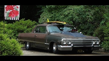 454 63 CHEVY IMPALA TUNNEL RAM LO RIDER BACK FROM THE DEAD..SURFIN