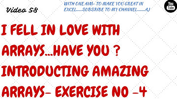 Learn Excel- Video 58- Using Arrays-Check Table Sorted OR Not