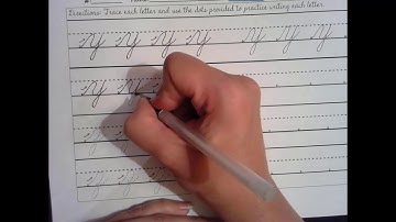 Cursive Lesson 13 y & z