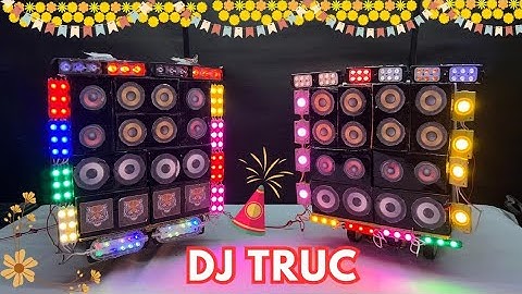 Mini DJ Truck Lighting & Sound Test 💥 | New Trending DJ Setup with cardboard dj speaker 🔊