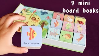 Clever Mini Board Books: Animal World - 9 Mini Board Books Encourage Learning Through Play!