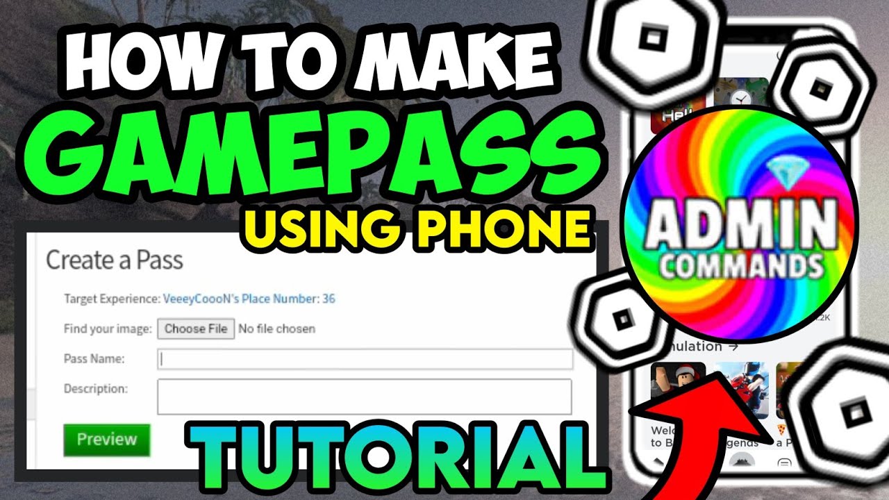 How To Make Gamepass In Roblox Mobile (Full Guide)