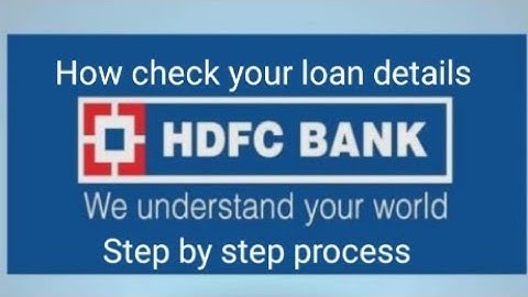 How to Know your loan details| From hdfc bank | #personalloan | how check my all loan details|