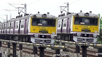 Old Conversation Katwa Bandel & Howrah Katwa Local Train Dangerously Passing Through Curved Railgate