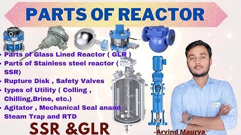 Parts of Reactor |SSR, GLR| types of Utility |steamTrap|Baffles|Rupture Disk|PRV|@rasayanclasses
