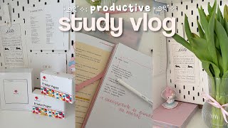 productive study vlog  phomemo M02 unboxing, lots of studying, productive days...