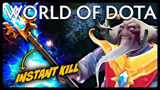 Unbelivably OP Laser Instantly Kills All!! World of Aghanim!