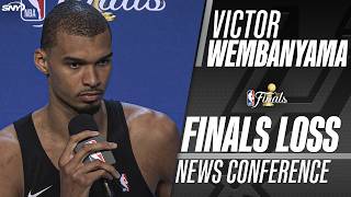 Victor Wembanyama reacts to NBA Finals loss to the Knicks