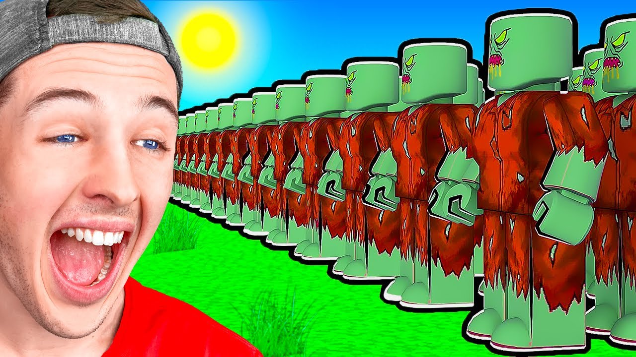 Fighting 969,319 ZOMBIES in Roblox