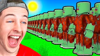 Fighting 969,319 ZOMBIES in Roblox