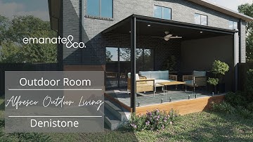 Patio Cover & Deck Designed Right to the Boundary