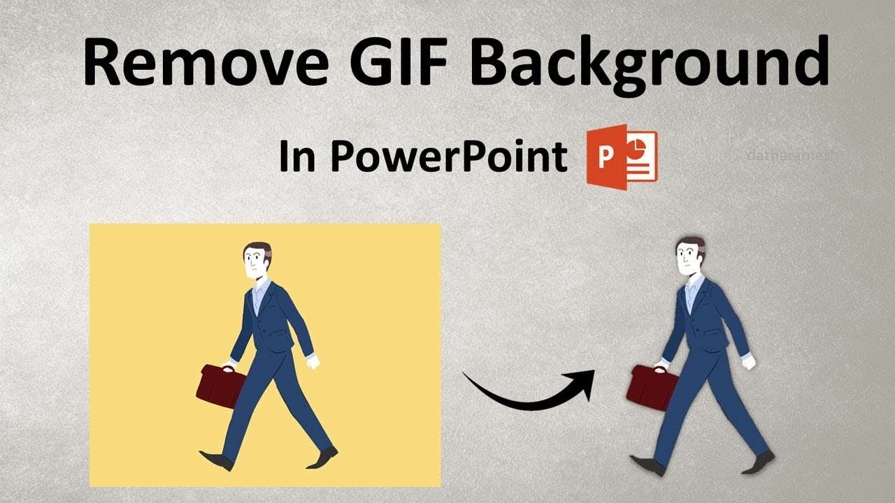 How to Remove GIF Background In PowerPoint - YouTube