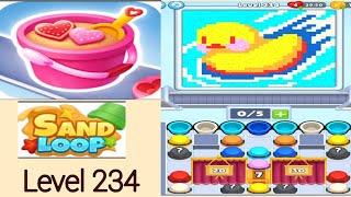 Sand loop level 234 flying duck walkthrough solution 