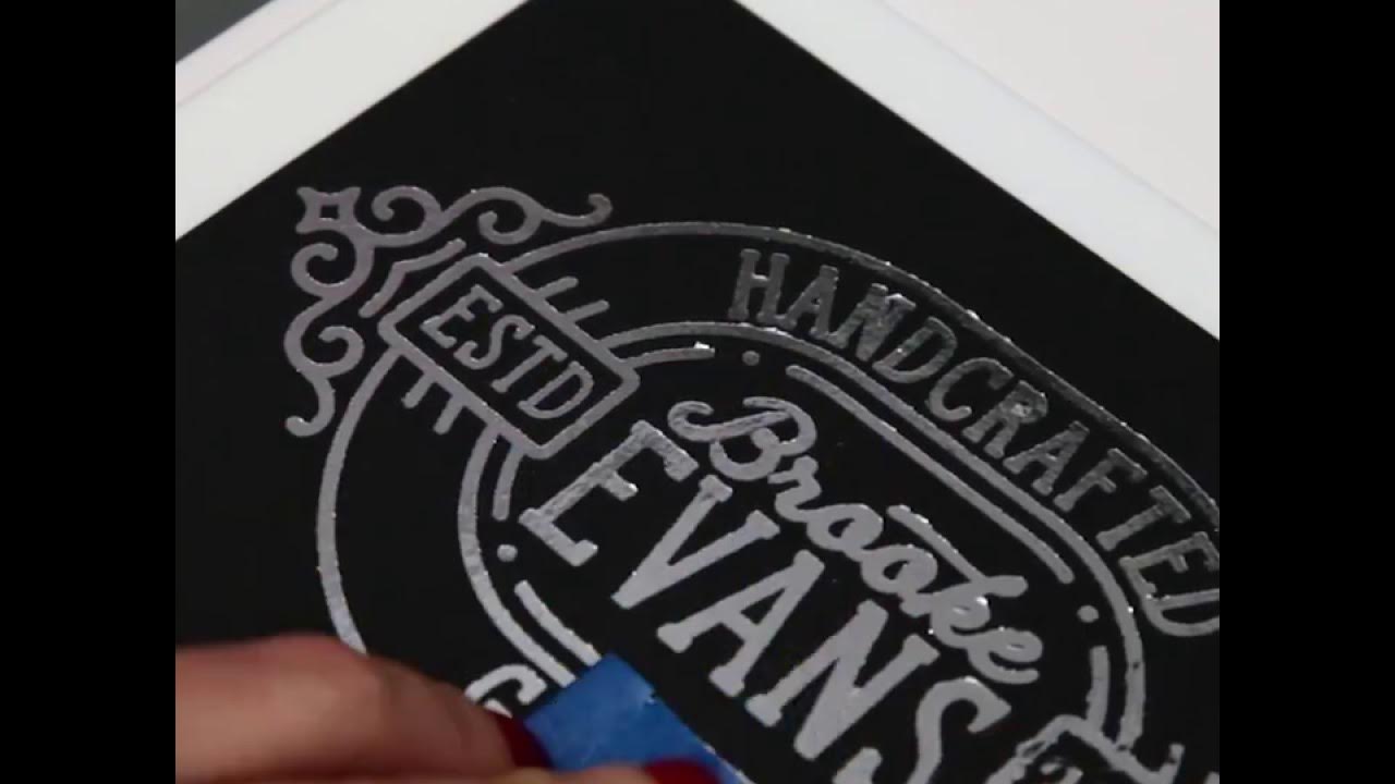 how-to-use-foil-transfer-sheets-youtube