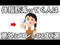 地味だけどめっちゃ効く、体脂肪を減らす習慣10選