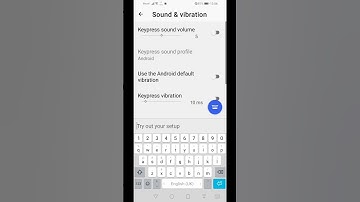 Key press sound in Huawei virtual keyboard