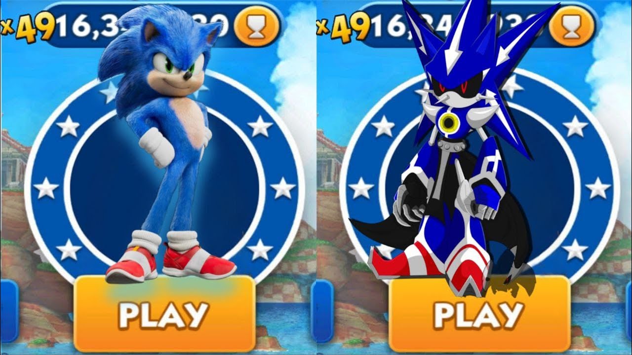 Sonic Dash VS Mutant Sonic _ Movie Sonic vs All Bosses Zazz Eggman ...