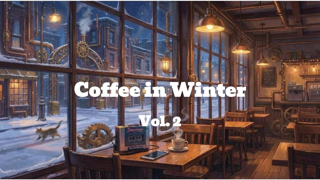 Coffee in Winter Vol. 2🌙 Flirty & Cozy Winter Lofi Beats | Dreamwave FM