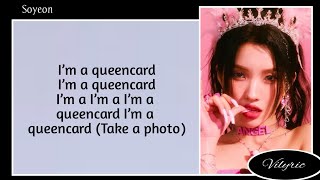 (G)I-DLE – Queencard ( Easy Lyric )