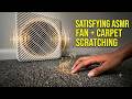ASMR Box Fan White Noise, Carpet Scratching, No Talking😌 ASMR Fast and Aggressive Message