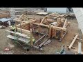 Construction in the Handcrafted Log Home Lot