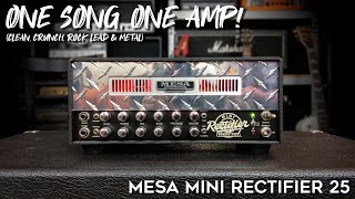 Mesa Mini Rectifier 25! How Versatile Is It? (clean, crunch, rock, leads & metal)