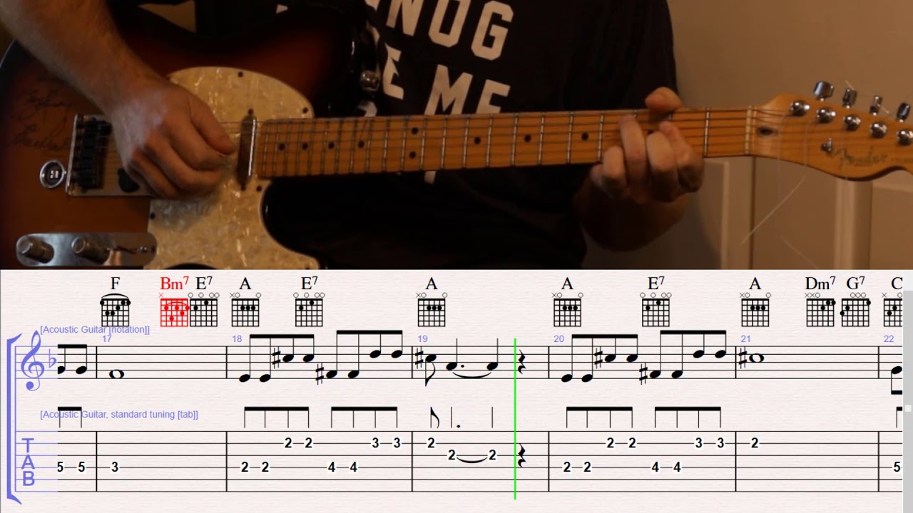 How to Play Winter Wonderland on Guitar with TAB