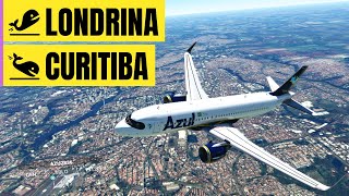 Londrina Sblo A Curitiba Sbct Voando De A320Neo Da Azul No Flight Simulator 2020